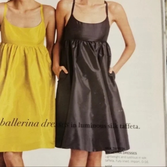 J Crew Silk Espresso Ballerina Dress - Picture 1 of 4